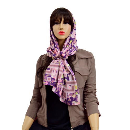 Hijab-Vintage flower