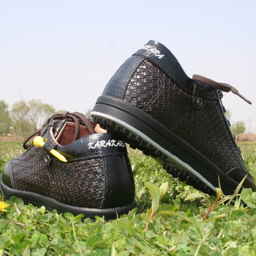 KARAKARA Spike-less Golf Shoes, KR-402 Black