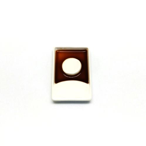 DESIGNERSO2 Dip Night Ceramic Soy Sauce Holder | Ceramic Korean Game Asian White Cute Sushi Dish Modern Rectangular Soy Sauce Dish Homeware Moon