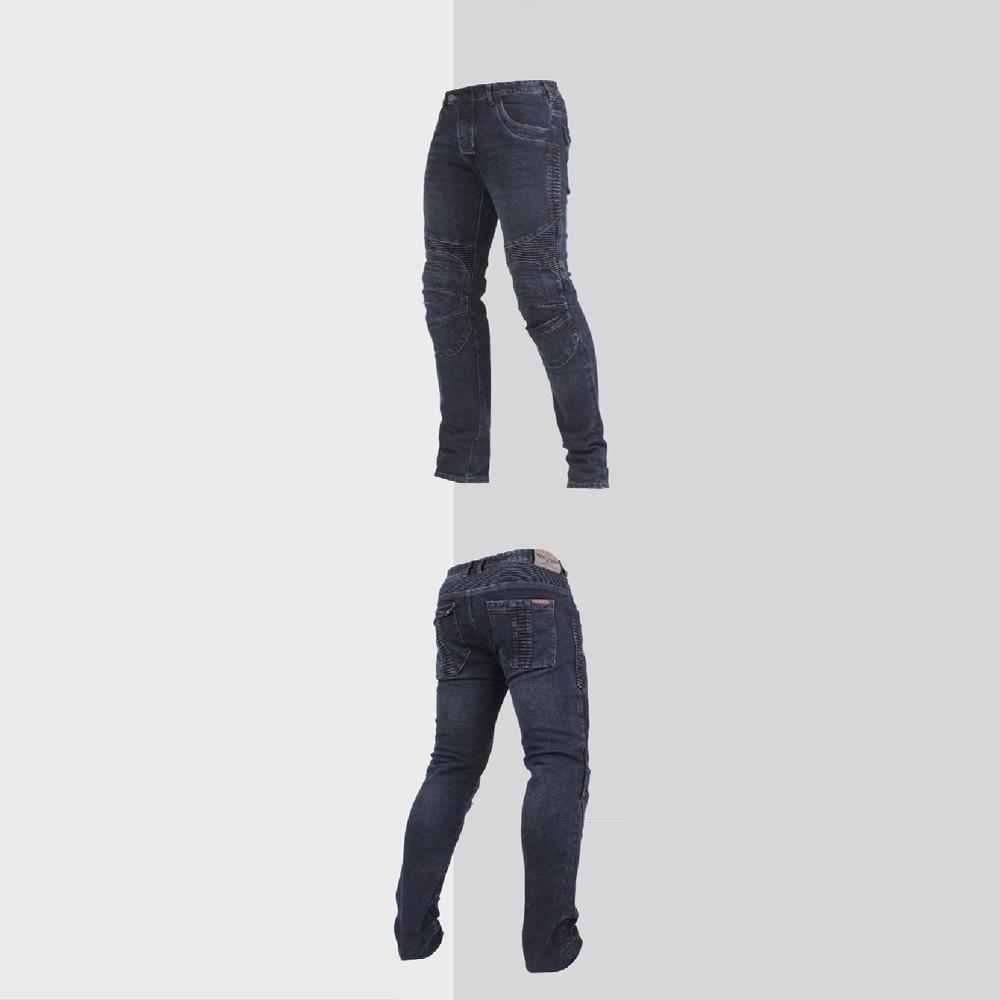 BBJ JEDI M Rider Blue Jean Unique Design Skinny Denim Hip / Knee Pad Fashion New