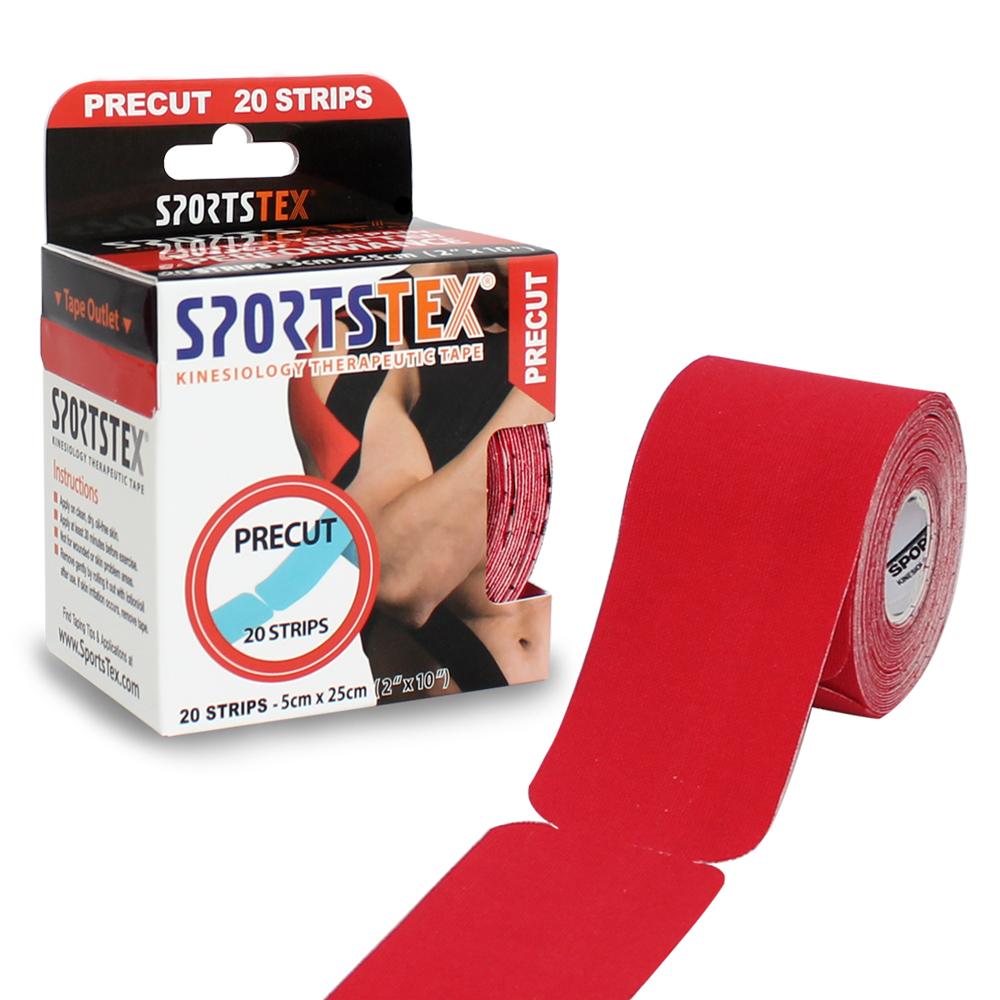 SPORTSTEX KINESIOLOGY TAPE PRECUT SINGLE ROLL 2ea Pain Relief Elastic Muscle KT