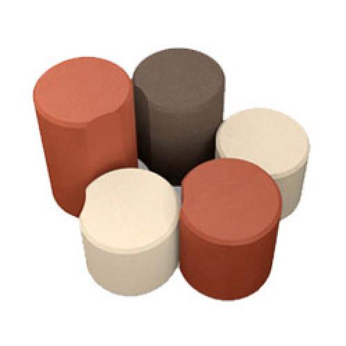 Cylindrical boundary bricks | brick,pavers,terracotta,block
