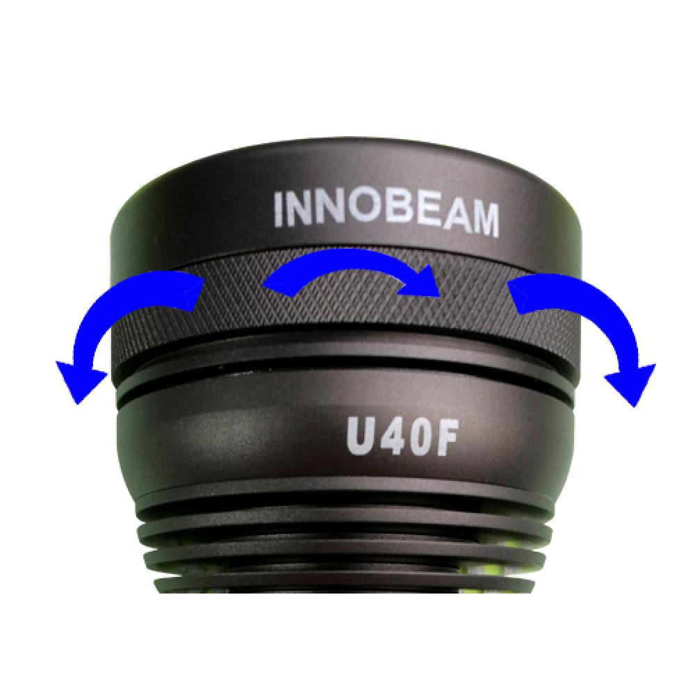 INNOBEAM U40F 4,000Lm searchlight Waterproof focusing waterproof searchlight LED Portable flashlight