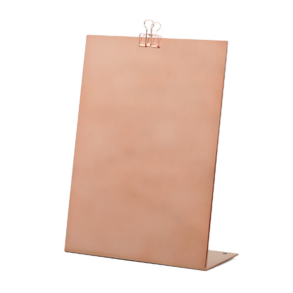 A4 STAND POP METAL MENU PAD (Mirror Gold, Matt Gold, Mirror Rose Gold, Matt Silver, Matt Black)