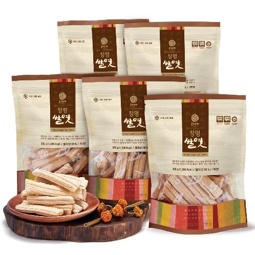 Changpyeong Yeot (Korean Traditional Rice Taffy) 350g*5EA Set | hangwa, yeot, gift, korean traditional confectionery, changpyeong hangwa