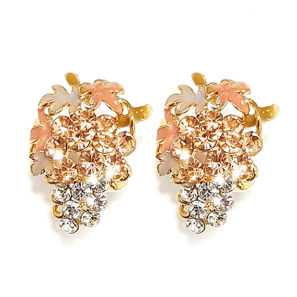 [Humming*J] Grape vine earrings