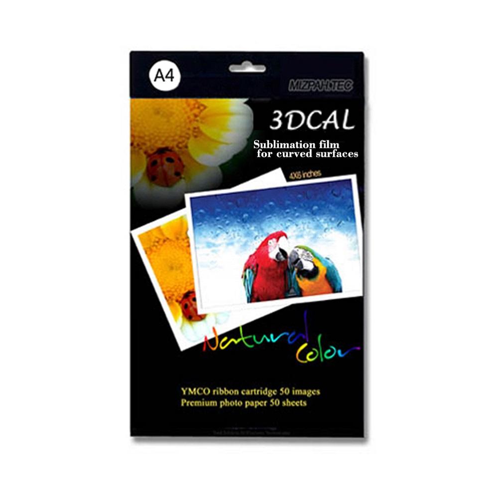 Sublimation film for curved surfaces