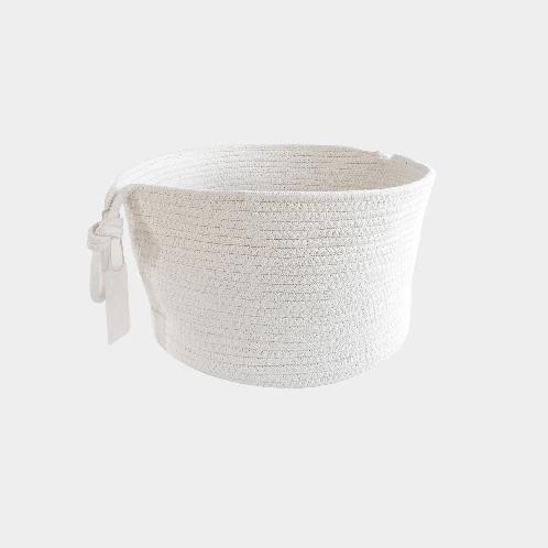 White cotton Basket | Cat house,dog cozy house, cat white house