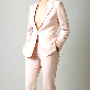 detail image2 SUIT HEEL ONE BUTTON SINGLE SUIT - PINK