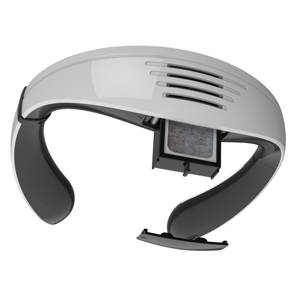 EOS Convenient Wearable Type Portable Air Purifier Hepa Filter Black & White