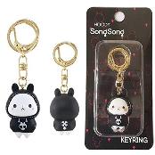 DESIGN PANTRY SONGSONGe Key Ring Keychain Key Accessory Korean Cute Character Figure Black