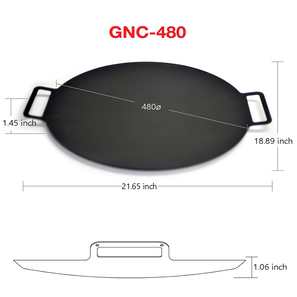 Grill pan GNC 480 for camping, out door activity, cooking, BBQ, meat  and grill dish including pork