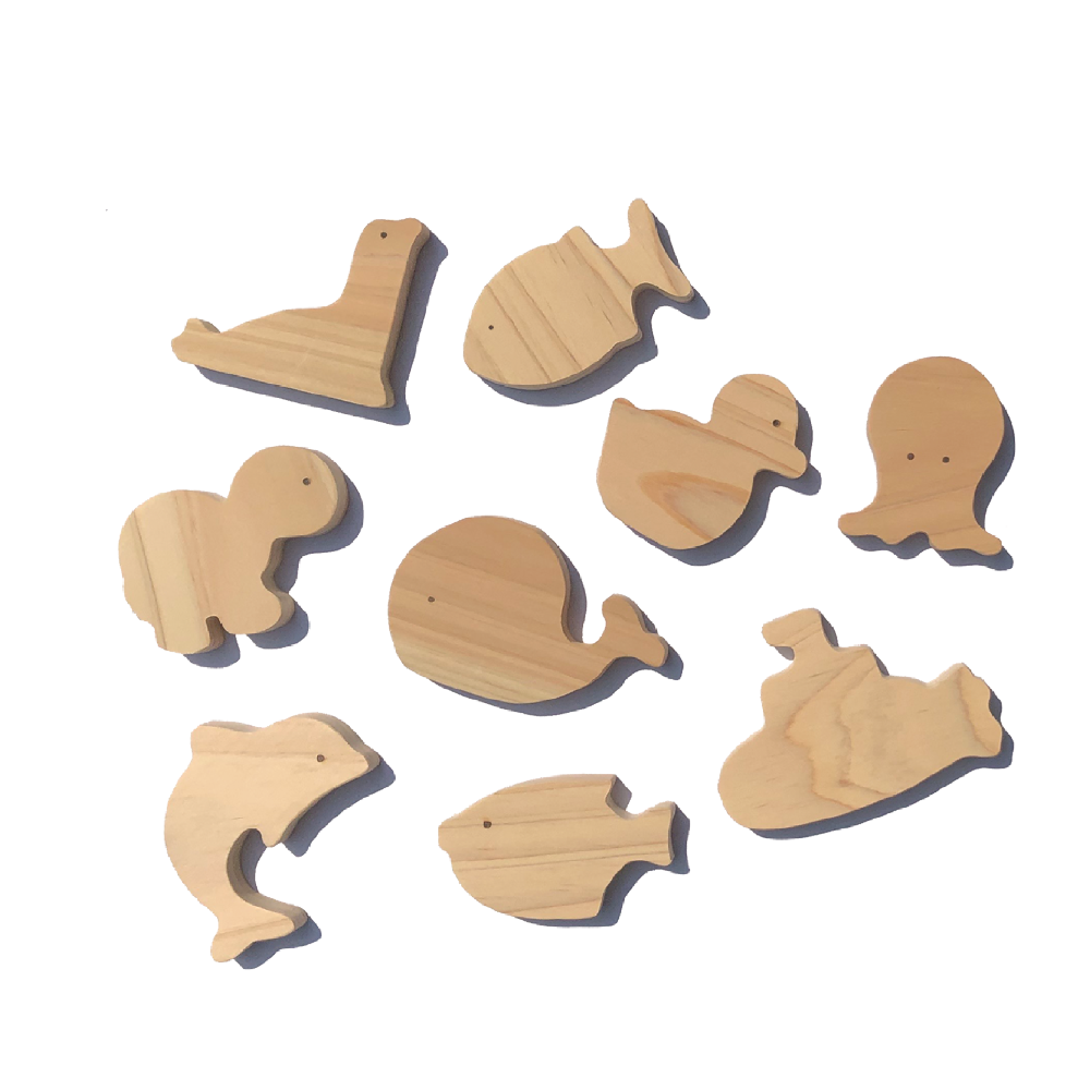 Korean Chew Safe Toy Company, HINOKI WOODEN BATH TOYS - UNIVERSE PLANET SET