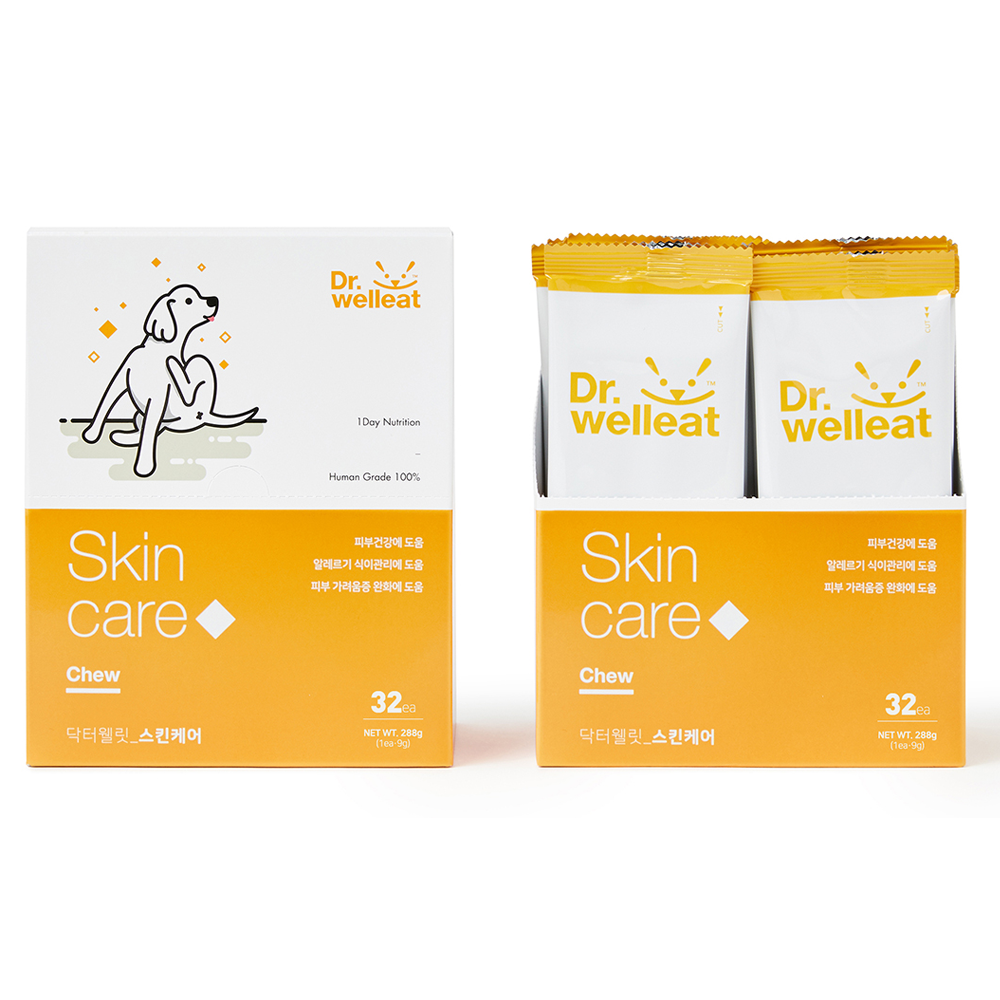 Nutritional snacks for dog skin care