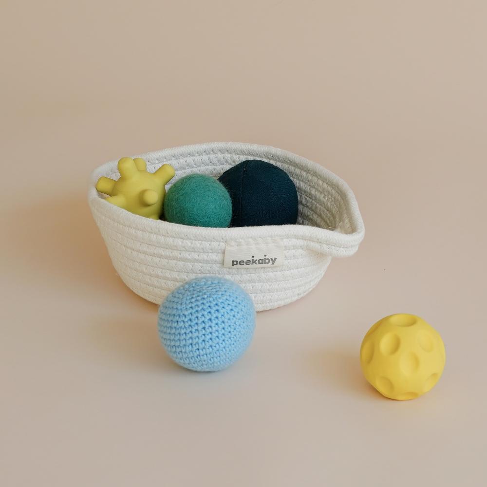 Peekaby Play Kit (7-8 months): Stage-based Montessori Baby Toy Set for Child Development