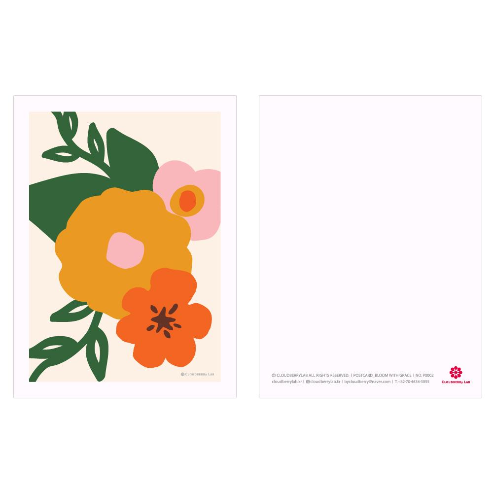 2 Types Blooming Postcard _Set of 10