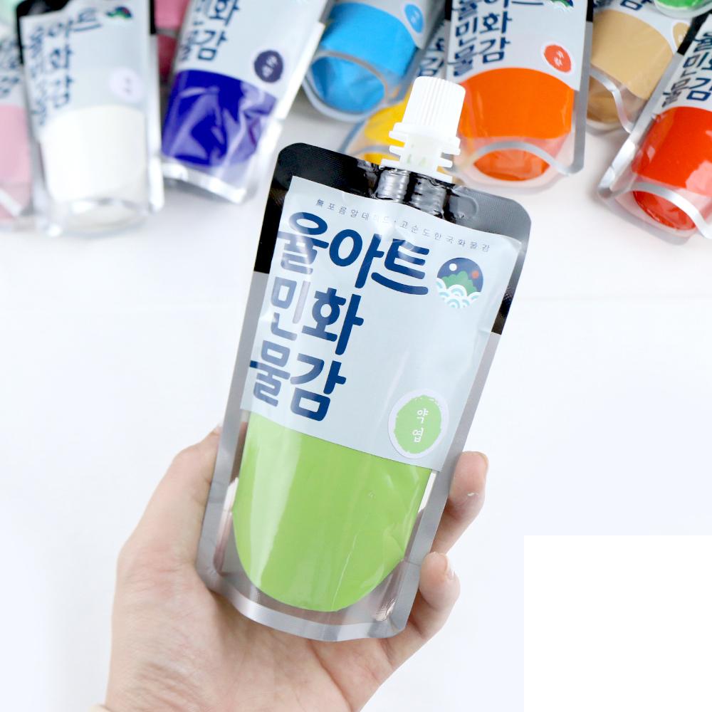 Korean Folk Art Painting Color Pigment 100ml Bulk Tube for East Asian Traditional Art Watercolor