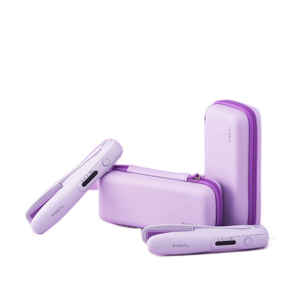 Lovely Purple Mini Wireless Hair Iron