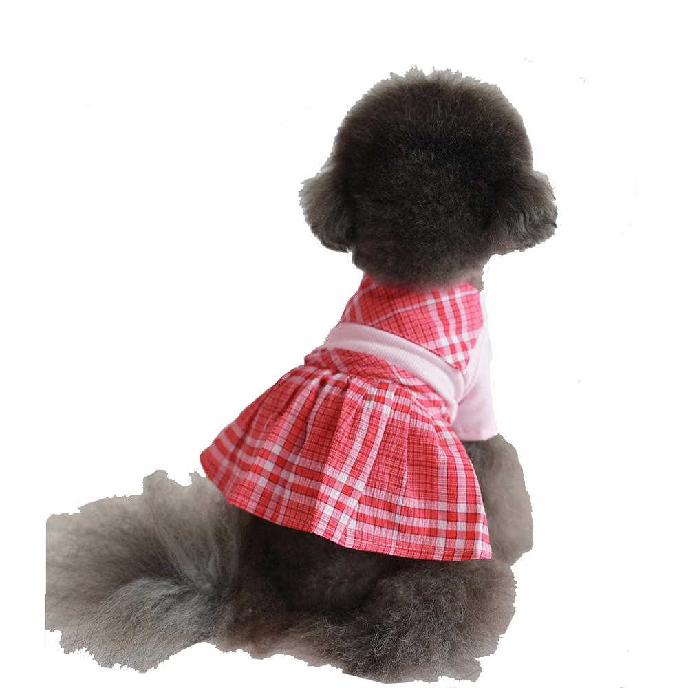 Rora Check Sailor One-piece (Red / L size)