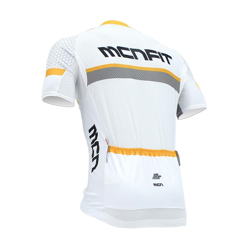 CJS-LUMEN WHITE  UV protction short sleeve cycling jersey