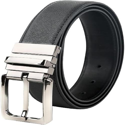 LineFit Men's Belt_Casual Dress Classic Jean Adjustable Automatic Stretch Buckle T01 Nickel (Sizes 2