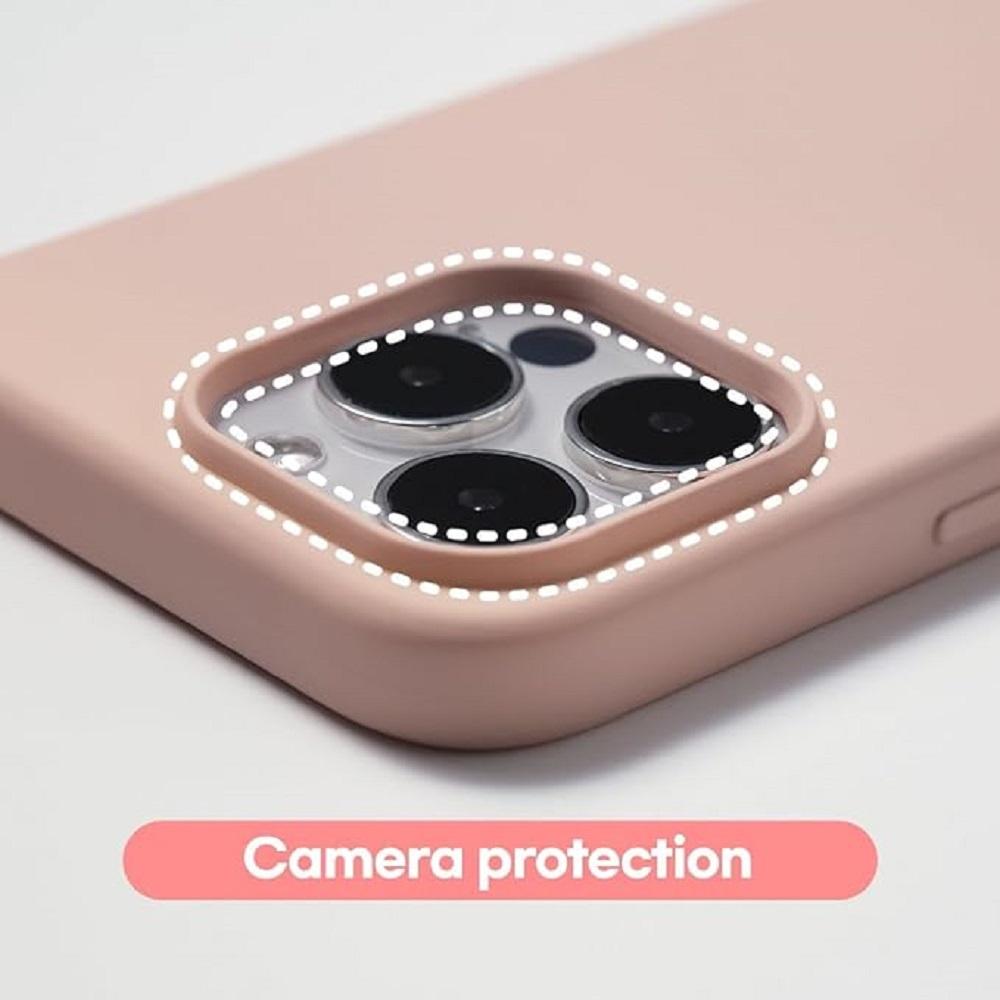 PHONENECKLACE Silicone Case (iPhone 14 Pro)_Pink | Use with Diverse Straps, Chains, Handle Chains, e
