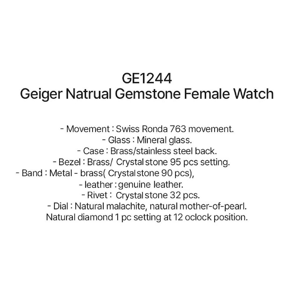 Geiger GE1244 Natrual Gemstone Female Watch