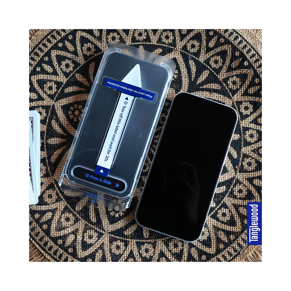 Tanglewood Bezel-less White Label Tempered Glass for iPhone 15