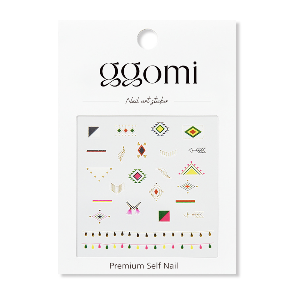 ggomi Nail Art Sticker Trendy Design 2D DIY Décor Easy Home Beauty Care OEM ODM Custom Salon Quality