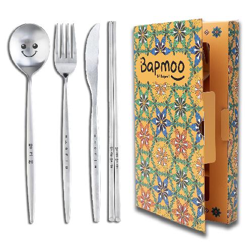 Cheerful Face Flatware Cutlery Set | korean gifts, flatware, flatware set, cutlery set, spoon and fork, spoon and fork chopsticks, spoon and chopstick set, fork knife spoon, cute gifts