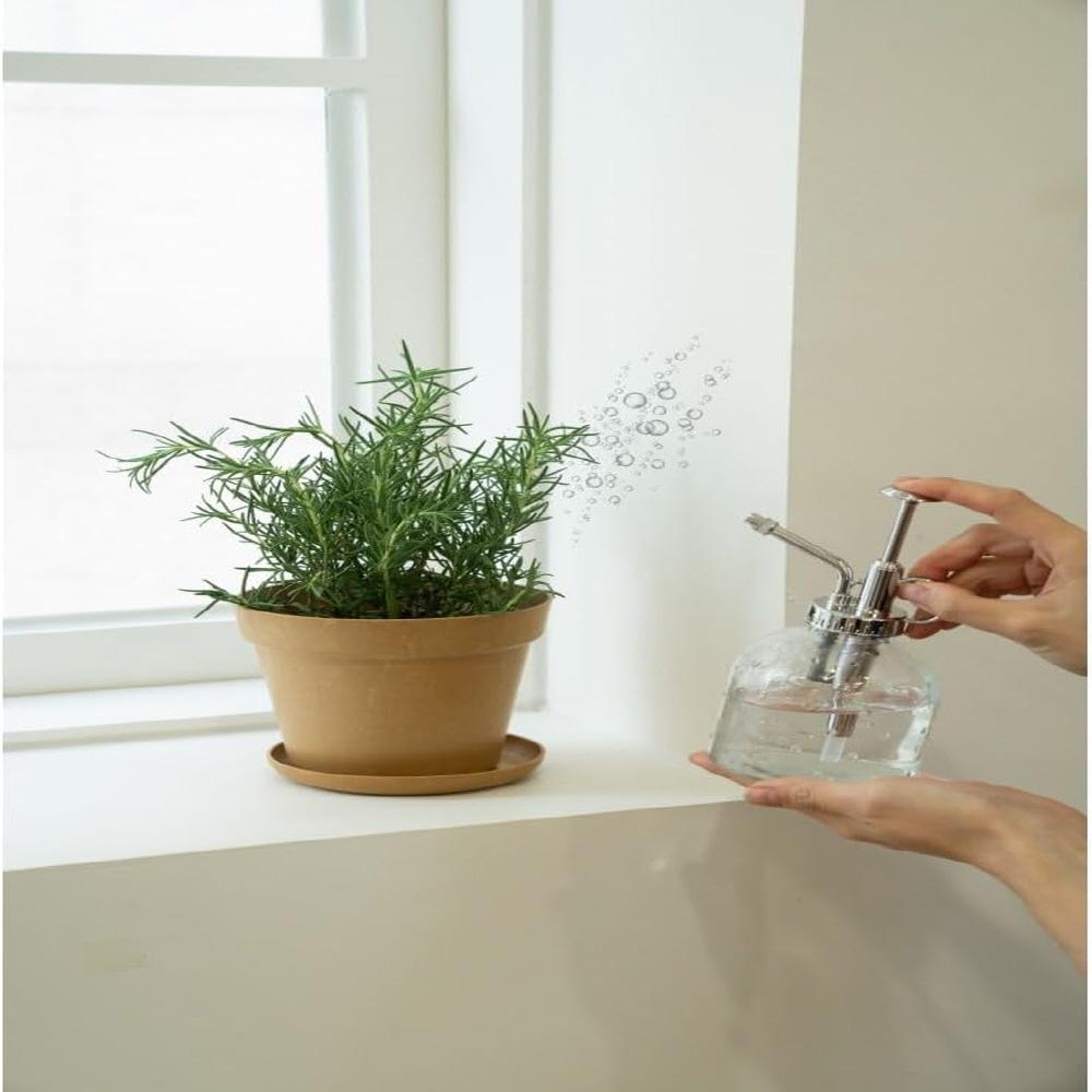 Freefactory Flower Plant Pot with Drainage Holes and Saucer Tray(Extra Large/Moss Green)