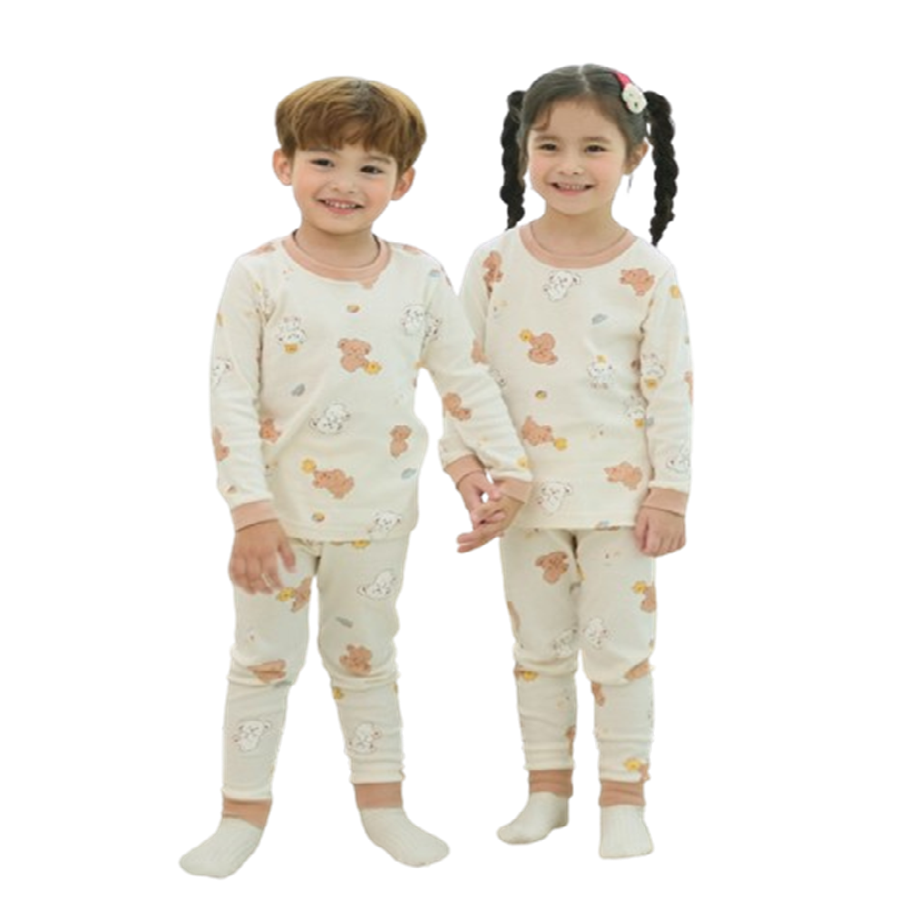 kids wear 30S 3/4 length modal <Puppy Hi>