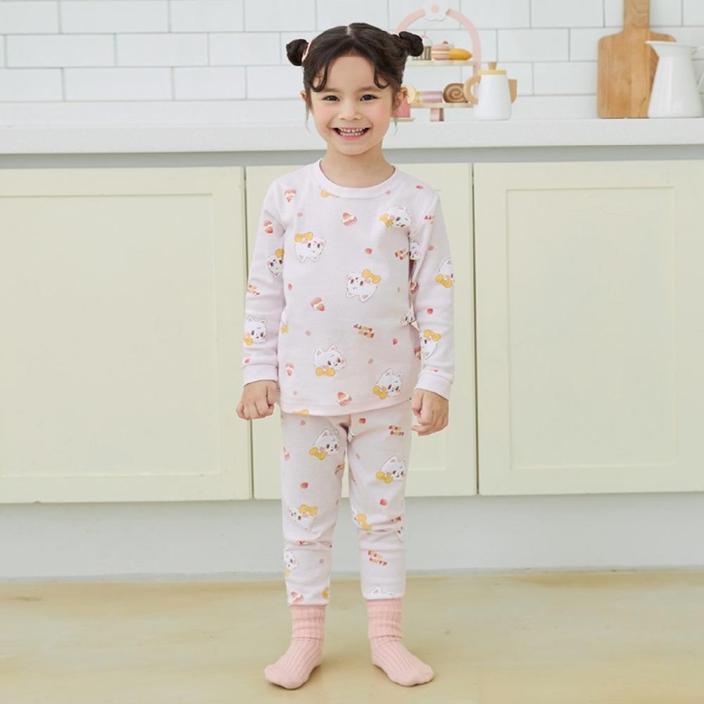 kids wear 30S 3/4 length modal <Strawberry Cake>