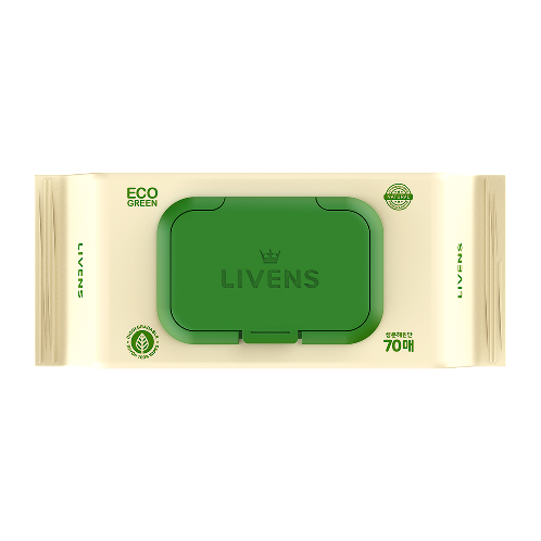 Livens Biodegradable Wet Wipes Eco Green
